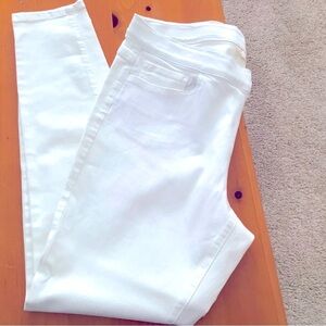 J Jill white denim leggings